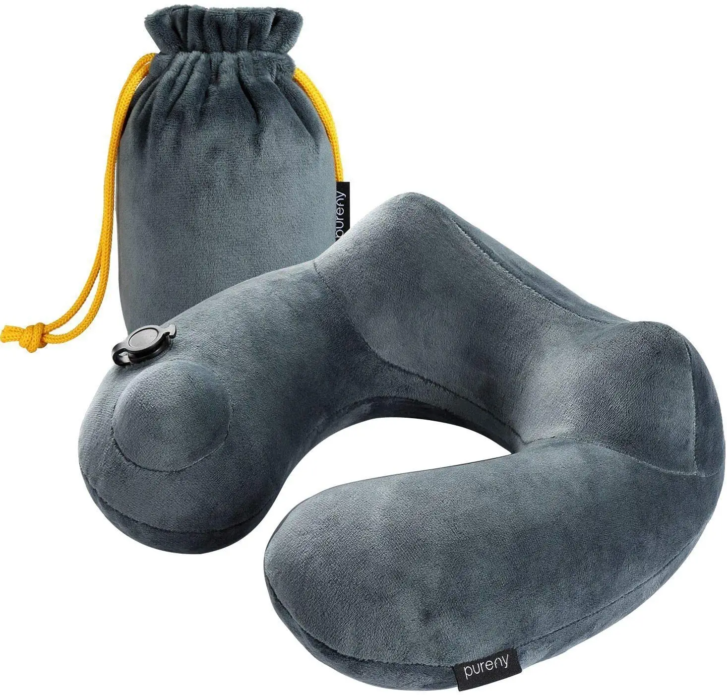 Almohada de soporte de cabeza de alta calidad, funda lavable suave y bolsa de transporte portátil, 2021