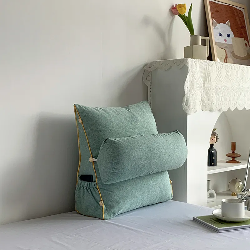 Factory Outlet Tubuh Bantal Sofa Nordic Penyokong Polyester Dapat Dicuci Segitiga Bantal Ruang Tamu