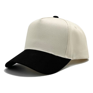 Two-tone Cotton 3d <strong>Patch</strong> Embroidered 5-<strong>Panel</strong> Mid Profile Custom Pattern Baseball Custom Suede Fitted Baseball Caps - Product Image 5