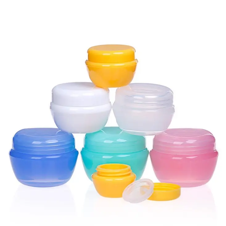 5g 10g 20g 30g Plastic PP jar container with plastic lid cap,facial cream jar, Mushroom sample bottle