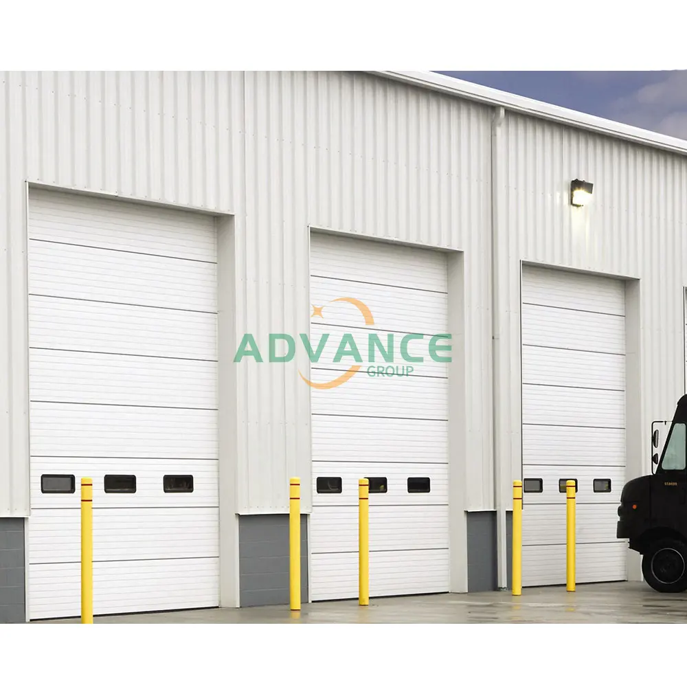 2025 Automatic Motorized PU Sandwich Panel Thermal Insulated Warehouse Lifting Overhead Sectional Garage Door