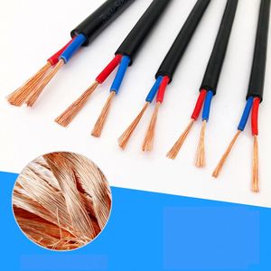 Cable de alimentación de instrucciones de varios núcleos RVV 2 3 4 5 núcleos 0,5 0,75 1 1,5 2,5 4 Cable revestido de 6mm Cable impermeable para mejoras del hogar