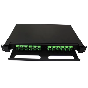 24-Port 48-Core FTTH ODF - Rack Mount Fiber Optic Distribution Frame &amp; <strong>Patch</strong> <strong>Panel</strong> for High-Density <strong>Networks</strong> (19 Inch)