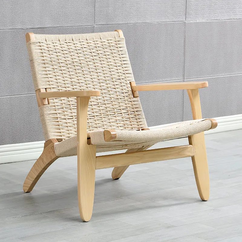 Silla ergonómica de madera maciza para el hogar, muebles de comedor de Color personalizado europeo, con brazo cómodo
