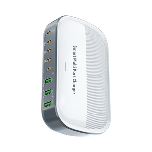 200W Desktop Charger with 8-Port <strong>Output</strong> Fast Charging Laptops and <strong>Multiple</strong> Devices <strong>USB</strong> Hub Flat Plug 100W 30W <strong>Output</strong> <strong>Power</strong> - Product Image 1