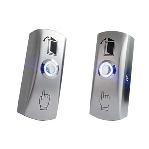 Surface Mount 12V Metal <strong>Exit</strong> <strong>Button</strong> With LED Light NO/COM Door <strong>Push</strong> <strong>Button</strong> Door Release <strong>Button</strong> Switch - Product Image 3