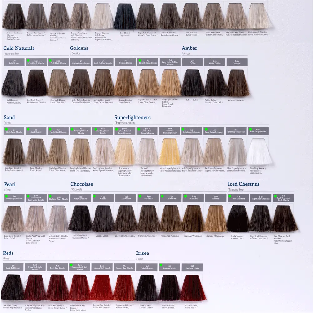 Esposizione del libro grafico del campione di colore della tintura per capelli di 2 pagine su misura specialità di moda