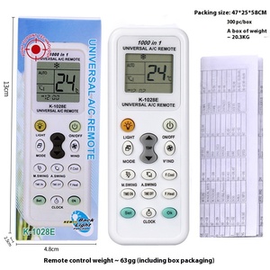 K-1028E A998 KT-109 KT-9018E e altri modelli di luci LED Wireless con codici fissi telecomando aria condizionata LCD - Product Image 2