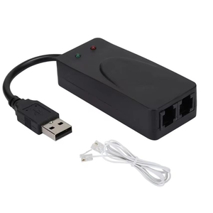 USB 56K External Dial up Voice Fax Data <strong>Modem</strong> Fit for Win7 Win8 Win10 XP D46B - Product Image 1