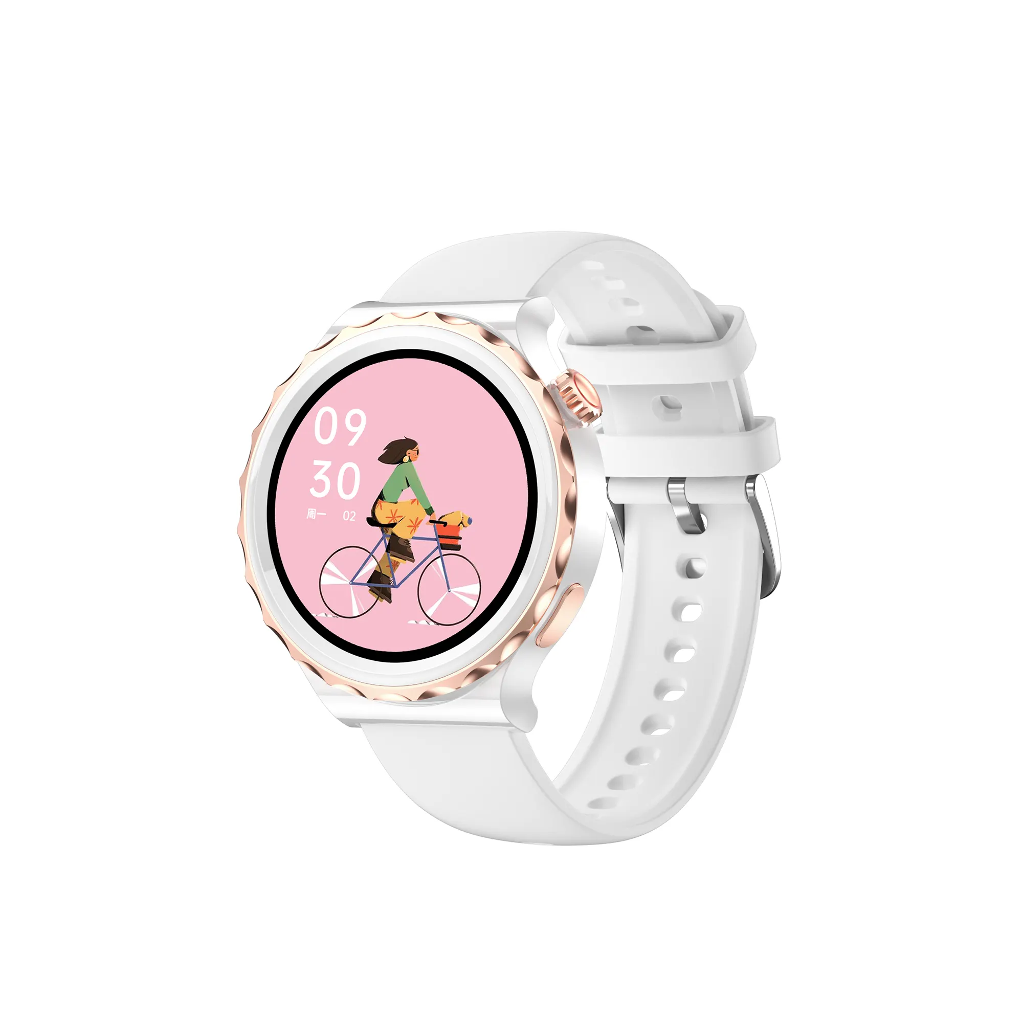 새로운 디자인 사용자 정의 로고 아이 Smartwatch 스포츠 안드로이드 스마트 시계 라운드 스크린 IP68 방수 패션 스마트 시계 아이폰
