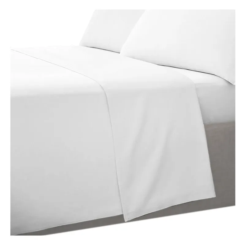 होटल और अस्पताल के लिए ग्रे माइक्रोफाइबर पॉलिएस्टर चादरें सफेद थोक थोक चादर लिनन