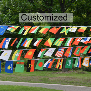 High Quality Customized Football Fans Hanging Colorful Flag <strong>String</strong> Flag for <strong>Create</strong> a Festive Party Atmosphere - Product Image 1