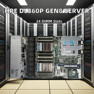 H P ProLiant DL360p Gen8 1U raf sunucu Form faktörü güç kaynağı Xeon E5-2670 64G CPU SSD HDD sert kullanılan stok bilgisayar - Product Image 5