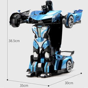 1:10 Christmas Children's Gesture Induction Remote Control Car Transforming Robot One Button Transformation Rc <strong>Toy</strong> Car Robots - Product Image 5