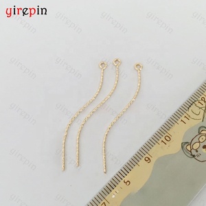 14K Vàng Đầy Đồ Trang Sức Vĩnh Viễn Phát Hiện Cong Lấp Lánh 9 Chân Mắt Kim Cho Tự Làm Bông Tai Mặt Dây Chuyền Làm - Product Image 3