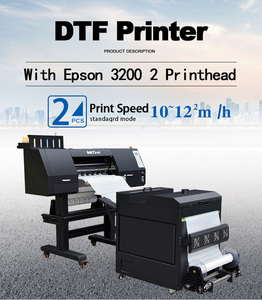 Good Quality A3 30cm 60cm Print With Digital Print Textil Machine Dtf <strong>Printer</strong> <strong>2</strong> 4 Head for T Shirt - Product Image 2