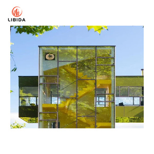 Modernes strukturelles Unitized Stick-Vorhang fassaden system aus Aluminium rahmen glas-Hochleistungs-Fassaden verkleidung system - Product Image 3