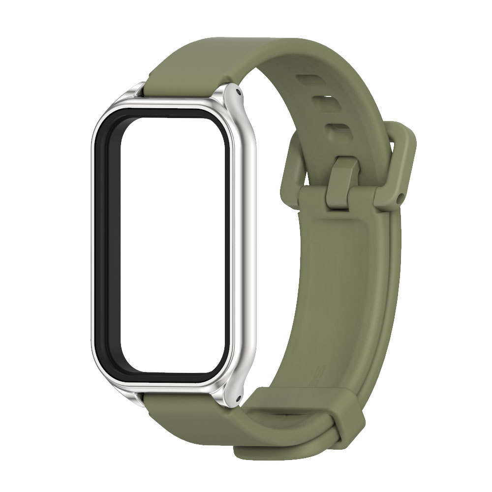 Silicone-military green silver