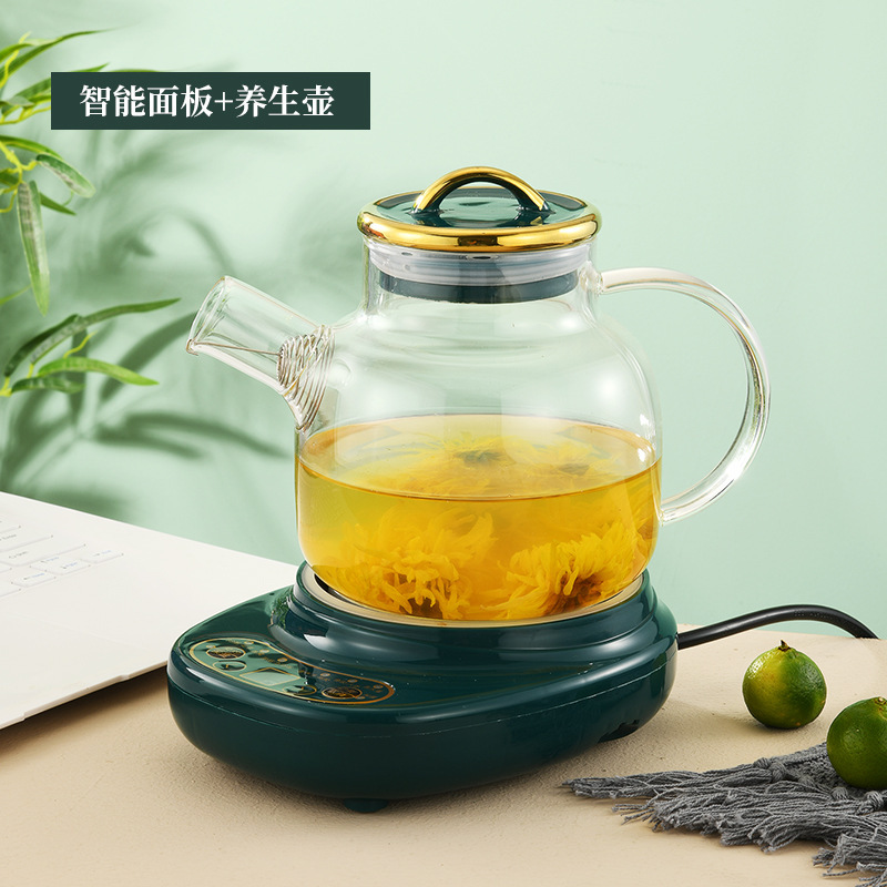 1.2L Green Base Glass Jar with Gold-rimmed Lid (Standard Packaging)