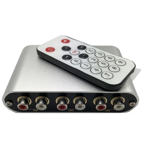 Selector de señal de entrada de Audio RCA, interruptor remoto para amplificador con Control remoto, 3 entradas, 1 salida/1 entrada, 3 salidas