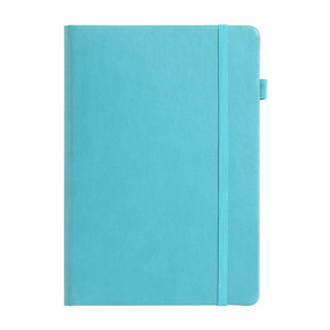 Venta al por mayor personalizado A5 con correa elástica PU diario cuaderno impreso marca Logo diario Bloc cuaderno de notas de cuero PU