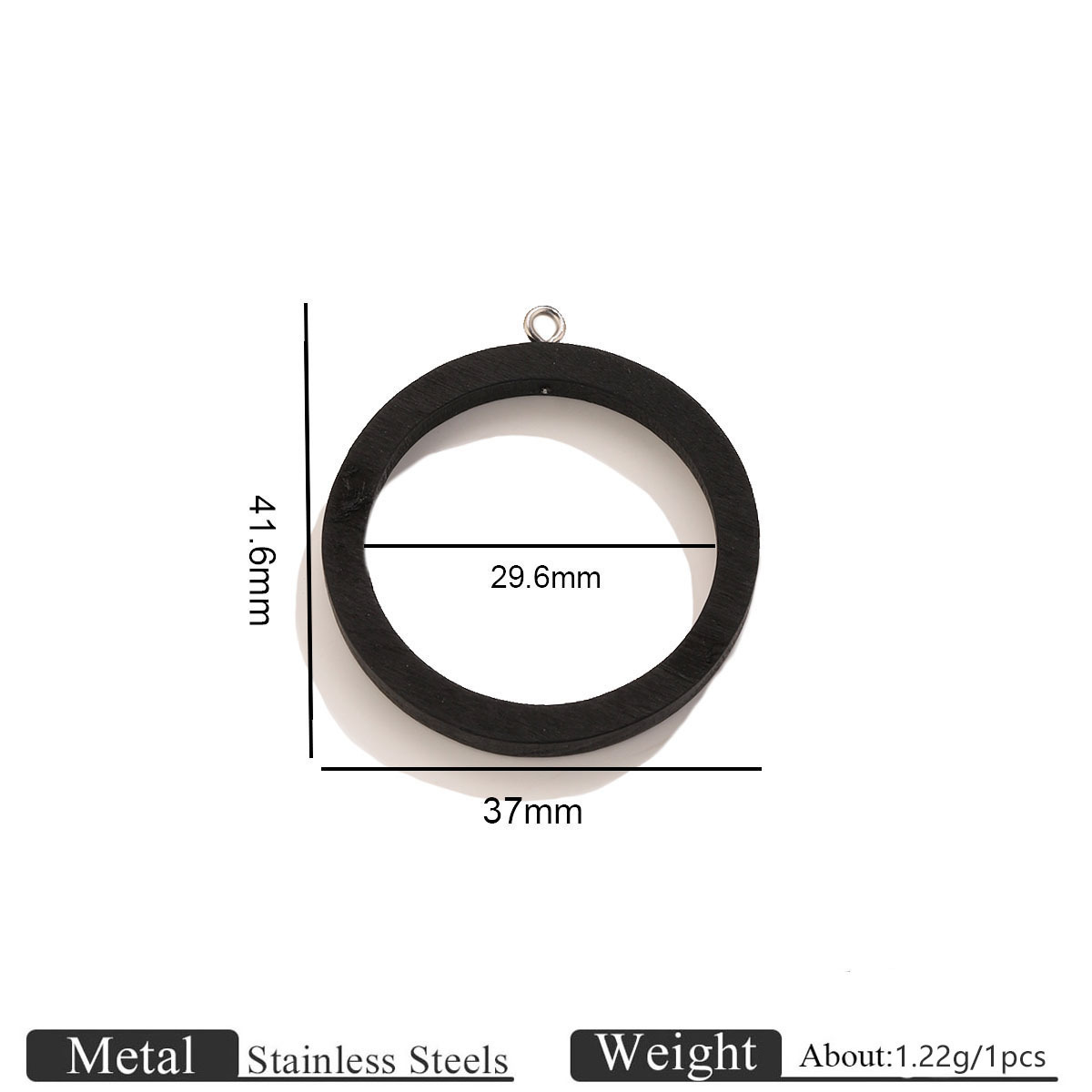 Round black