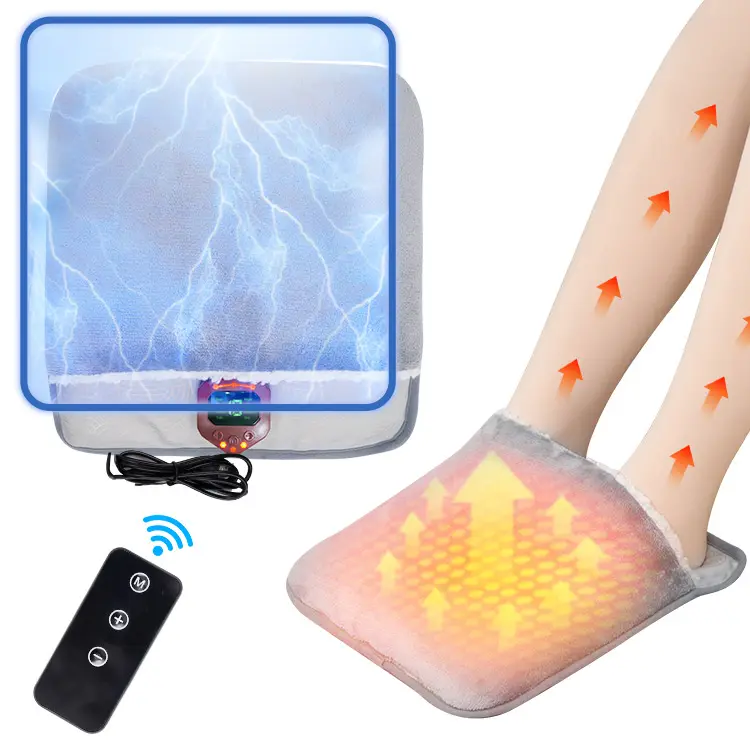 Qingyi estimulador de pies para el hogar vibrador shiatsu calentado EMS TENS masajeador almohadilla de calefacción eléctrica con control remoto de masaje