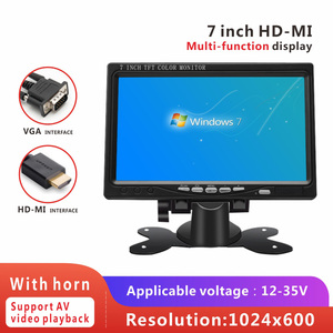 卸売78 1011インチモニターマルチインターフェイステレビ12ボルトフルHd Led Mp5バスインフォテインメントモニター、スピーカーAvVga入力付き - Product Image 2