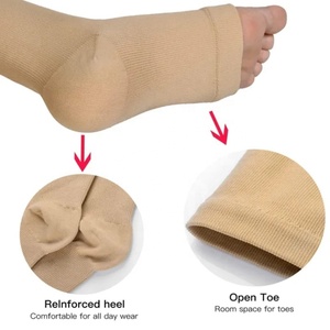 Varisli damarlar için kadın ve erkek sıkıştırma çorapları açık ayak ortez çorapları diz üstü çorap - Product Image 6