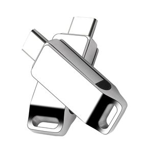 高速256G USB 3.2闪存驱动器定制手机双C接口金属材料可定制USB闪存驱动器