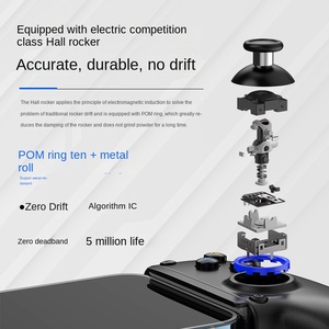 D10 streç kablosuz Gamepad soğutma PC Android ISO Tablet anahtarı/XBOX akış joystick ve oyun kontrolörleri için - Product Image 5