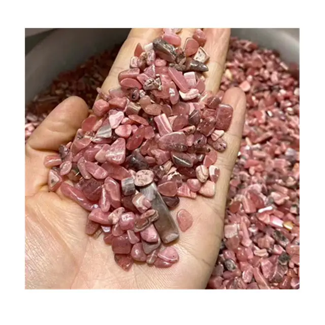Hot products Natural red quartz Rhodochrosite rough tumbled gemstones crystals for Decoration