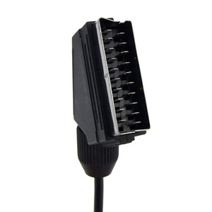 0.2 M Length Plug <strong>to</strong> Jack 21 Pin <strong>Scart</strong> <strong>to</strong> 2 <strong>RCA</strong> Cable - Product Image 1