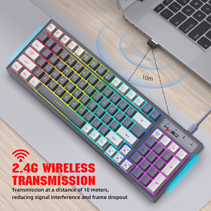 L900 Home Gamer Desk Top PC Teclado Inalámbrico 2,4G Bluetooth-Compatible Teclado de membrana para juegos de computadora para Notebook Laptop - Product Image 6