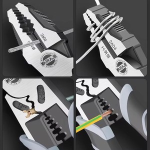 Push Fit Disconnect Tong Pliersフラッシュカッター電気クリンパーパンチハードウェアツールMC4クランプOEM供給ワイヤーカッター - Product Image 6