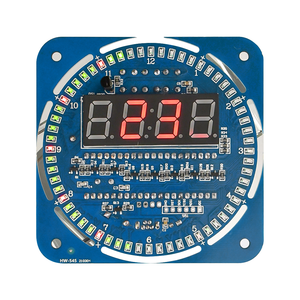 DIY DS1302 Digitale LED-Röhren anzeige DS1302 Rotierende LED-Zeit schalt uhr Alarm temperatur modul Diy Kit Mini USB 5V 3V Für Ard uino - Product Image 1