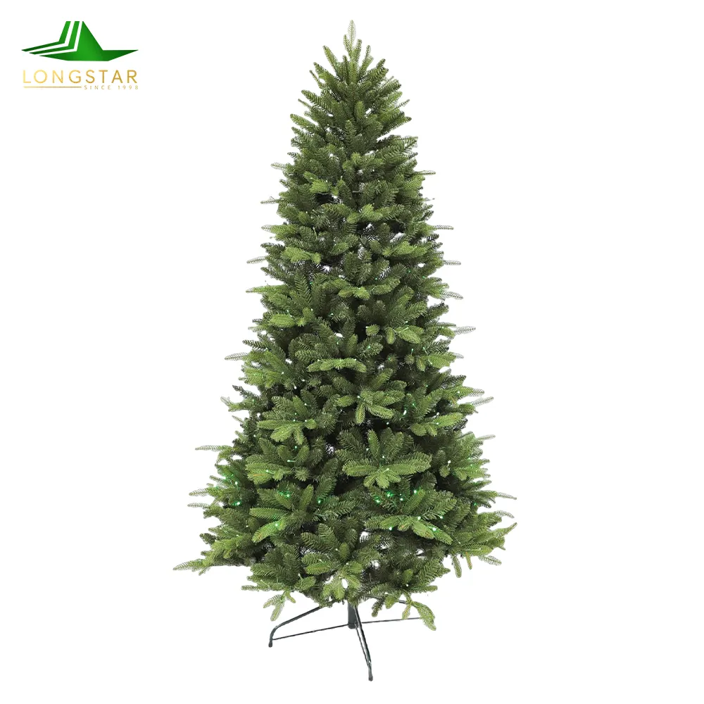 Árvore de Natal artificial personalizada em PVC PE para decoração de festas e festas em casa e ao ar livre, novo estilo