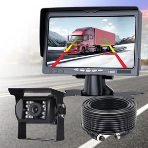 Sistema DE SEGURIDAD DE AYUDA inversa para coche con pantalla LCD de 7 pulgadas con cámara de respaldo 18 IR, Monitor impermeable de 4 pines, Kit de furgoneta para autobús y camión - Product Image 5