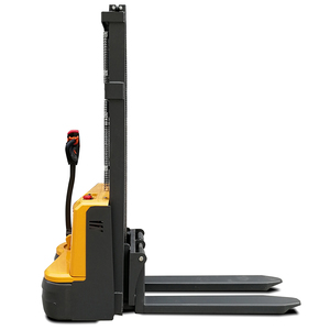 Pata ancha 1000kg 2000kg 1600mm 2000mm Apilador automático de palés Walk Behind Apilador eléctrico completo - Product Image 2