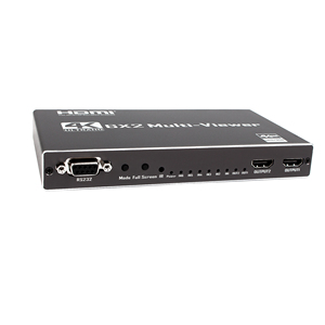 4K para HDMI Seamless Switcher 6x2 Multiviewer en tiempo real Multi Viewer 6 entradas 2 salidas con convertidor divisor de video RS232 remoto