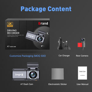 6 Lens 4G Dashcam 4K <span class=keywords><strong>Dash</strong></span> <span class=keywords><strong>Cam</strong></span> Videorecorder Camera Dashcam Dashcam Achter 4K - Product Image 3