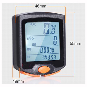 24機能デジタルサイクリングコンピュータワイヤレスメーターストップウォッチアクセサリーロードバイクオドメーターセンサー用