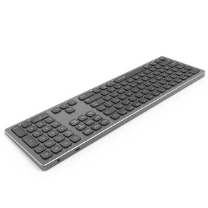 Aikun teclado recargable de aluminio completo Triple 3 teclado Bluetooth 5,0 con estructura tipo tijeras, teclado Delgado ultrafino - Product Image 6