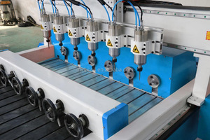 Precio de fábrica 4 Axis 3D Rotary Wood CNC Router Machine Multi-Head 3D Carpintería CNC Router DSP Motor Bomba Engranaje Motor Cojinete - Product Image 4