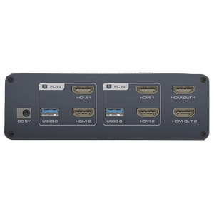 HDMI <strong>KVM</strong> <strong>Switch</strong> 2x2 8K60Hz <strong>2</strong> in <strong>2</strong> Out Dual Display <strong>KVM</strong> HDMI Extended Display USB <strong>KVM</strong> <strong>Switch</strong> Computer Accessories