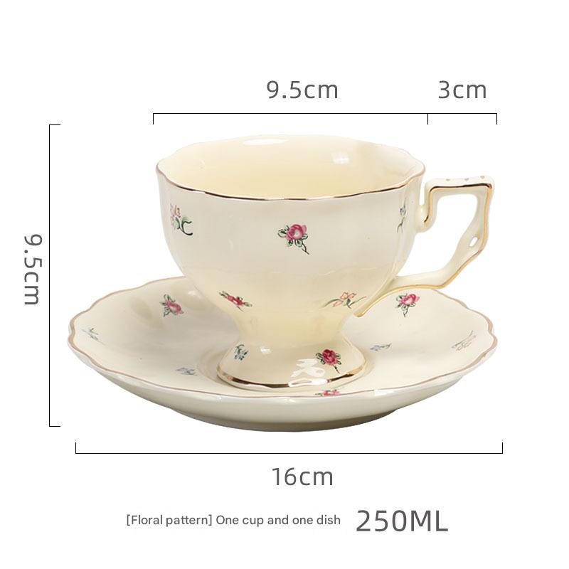 White Flower Cup + Saucer