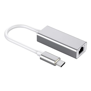 <strong>Type</strong> C Gigabit Ethernet Adapter Usb 3.1 <strong>Network</strong> Card to Rj45 Lan 10/100/1000 Mbps External for Windows 10 <strong>Computer</strong> Accessories - Product Image 1