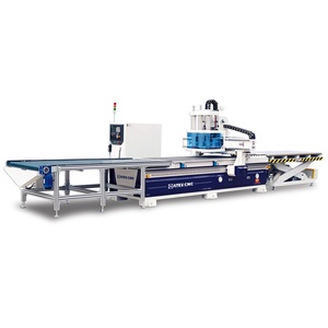 Miglior prezzo 4-step completamente automatico caricamento e scarico macchina Router CNC alta precisione facile da operare per incisione su lastra