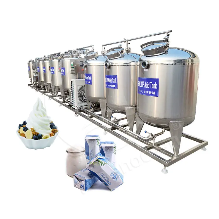 Máquina de llenado de esterilización de fermentación de leche 400L para hacer yogur