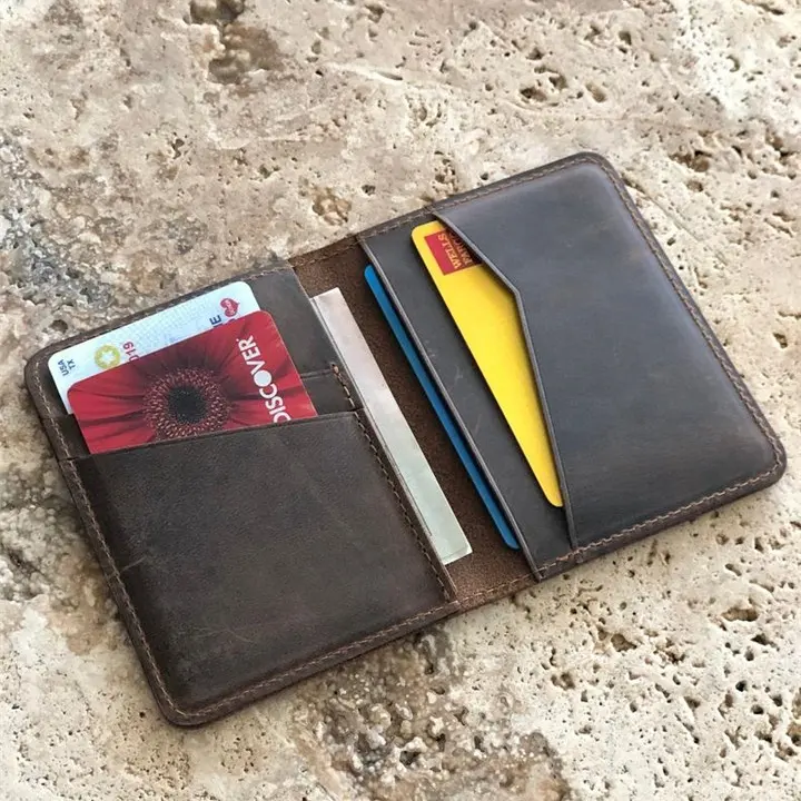 Новый продукт тонкий кожаный держатель для карт, кошелек для кредитных карт, чехол для карт в подарок